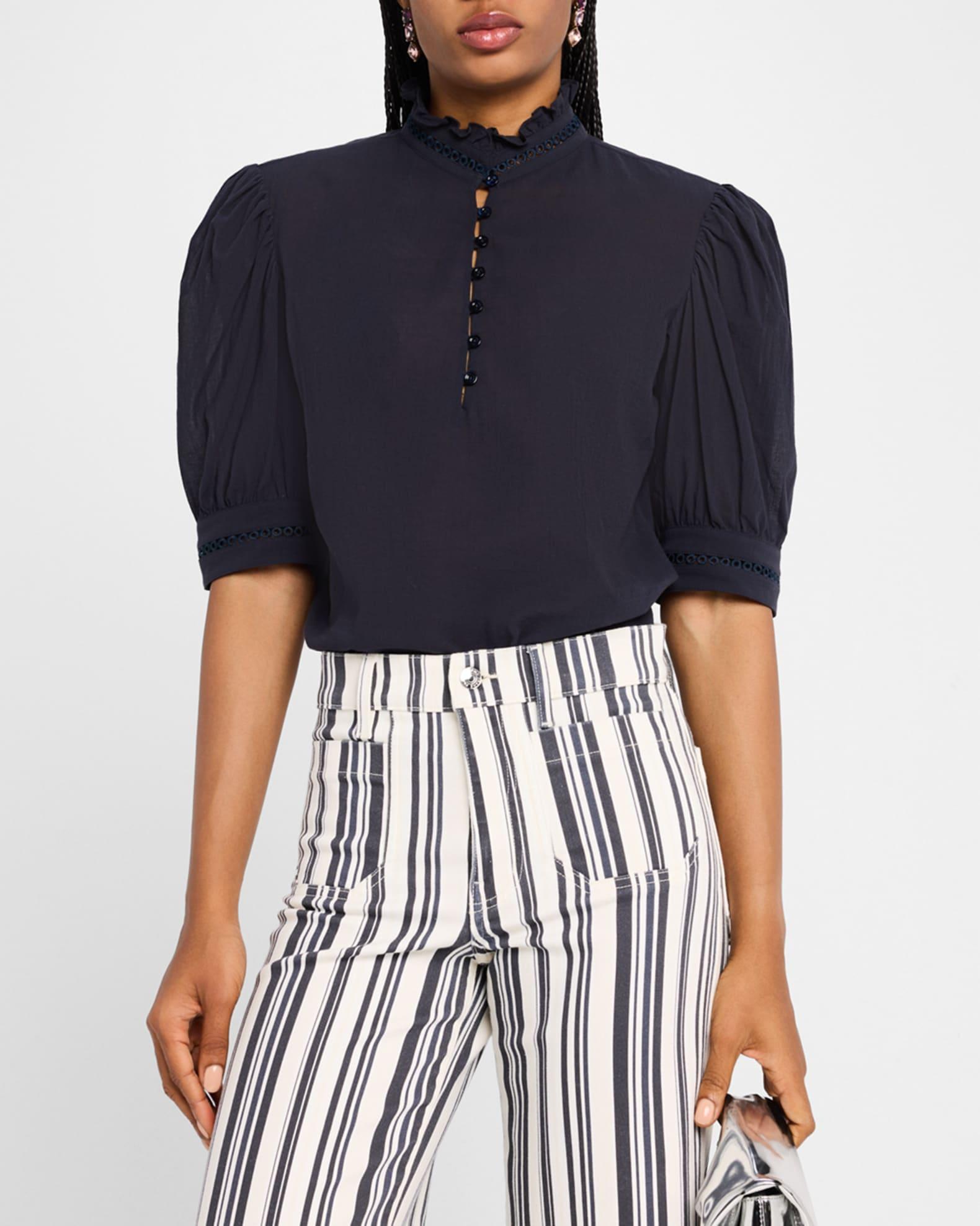 The Ruffle Collar Top Product Image