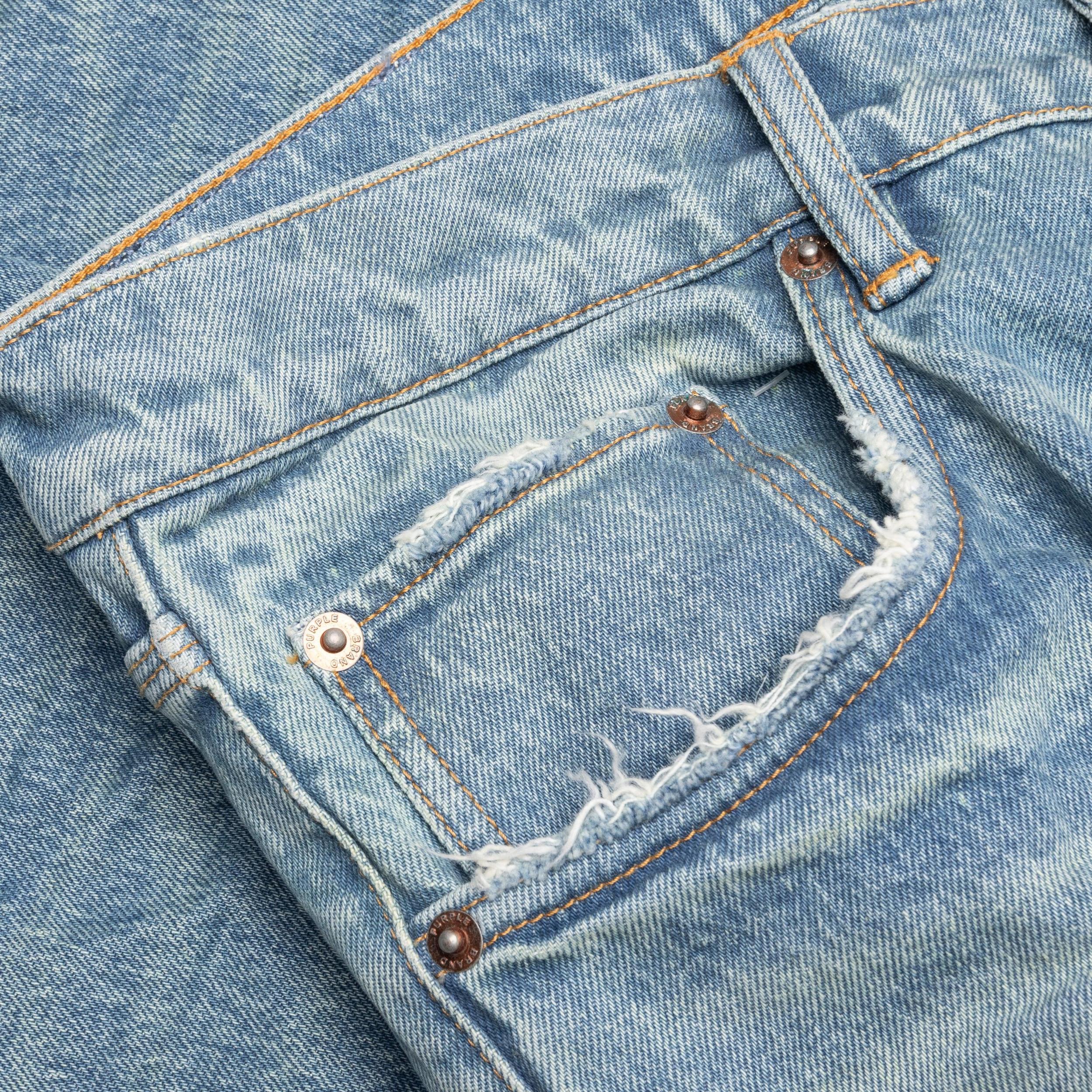 Vintage Knee Blowout - Mid Indigo Male Product Image