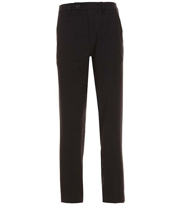 Perry Ellis Mini Check Flat Front Dress Pants Product Image