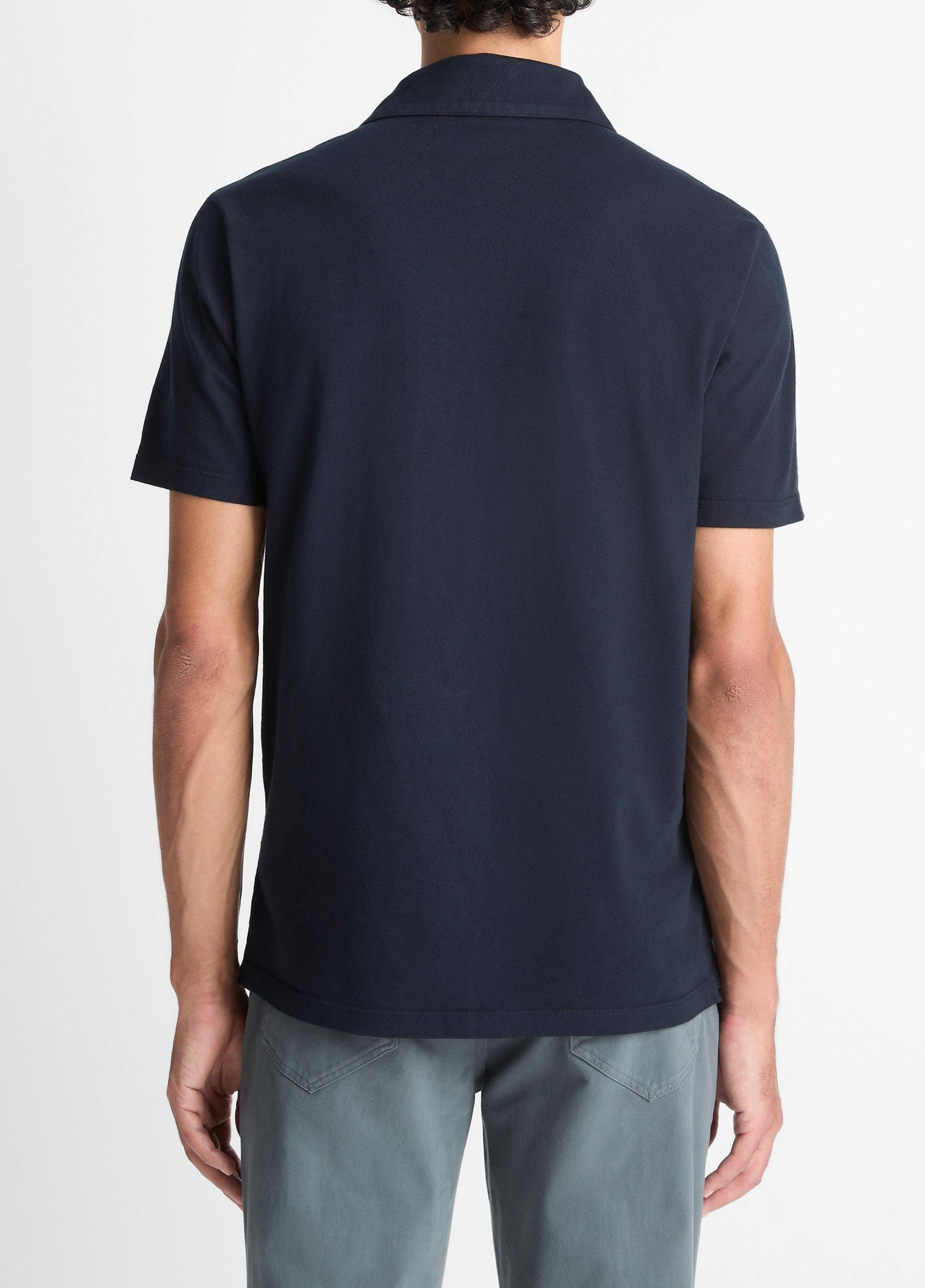 Mens Garment Dye Cotton Polo Shirt Vince Product Image