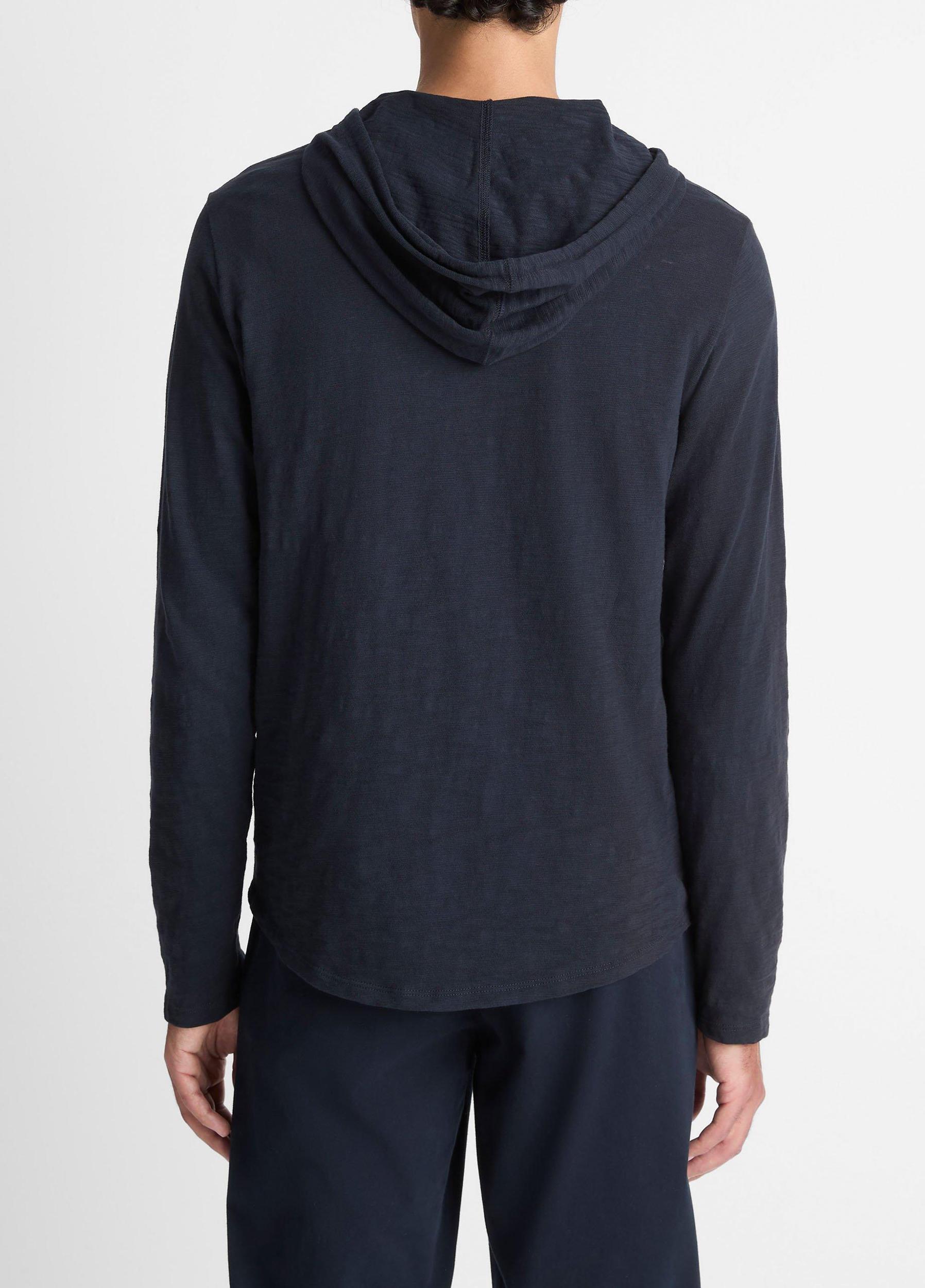 Textured Cotton Hoodie Product Image