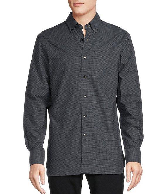 Daniel Cremieux Signature Label Mini-Check Long Sleeve Woven Shirt Product Image