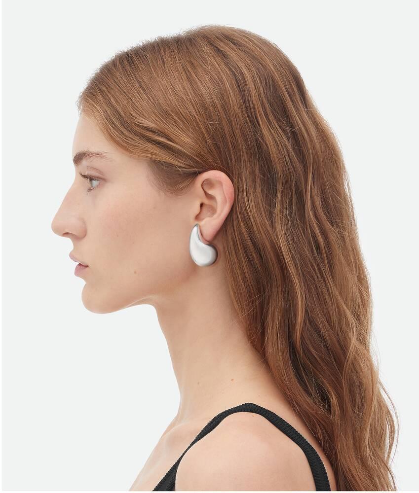Women's Small Drop Earrings in Silver Product Image