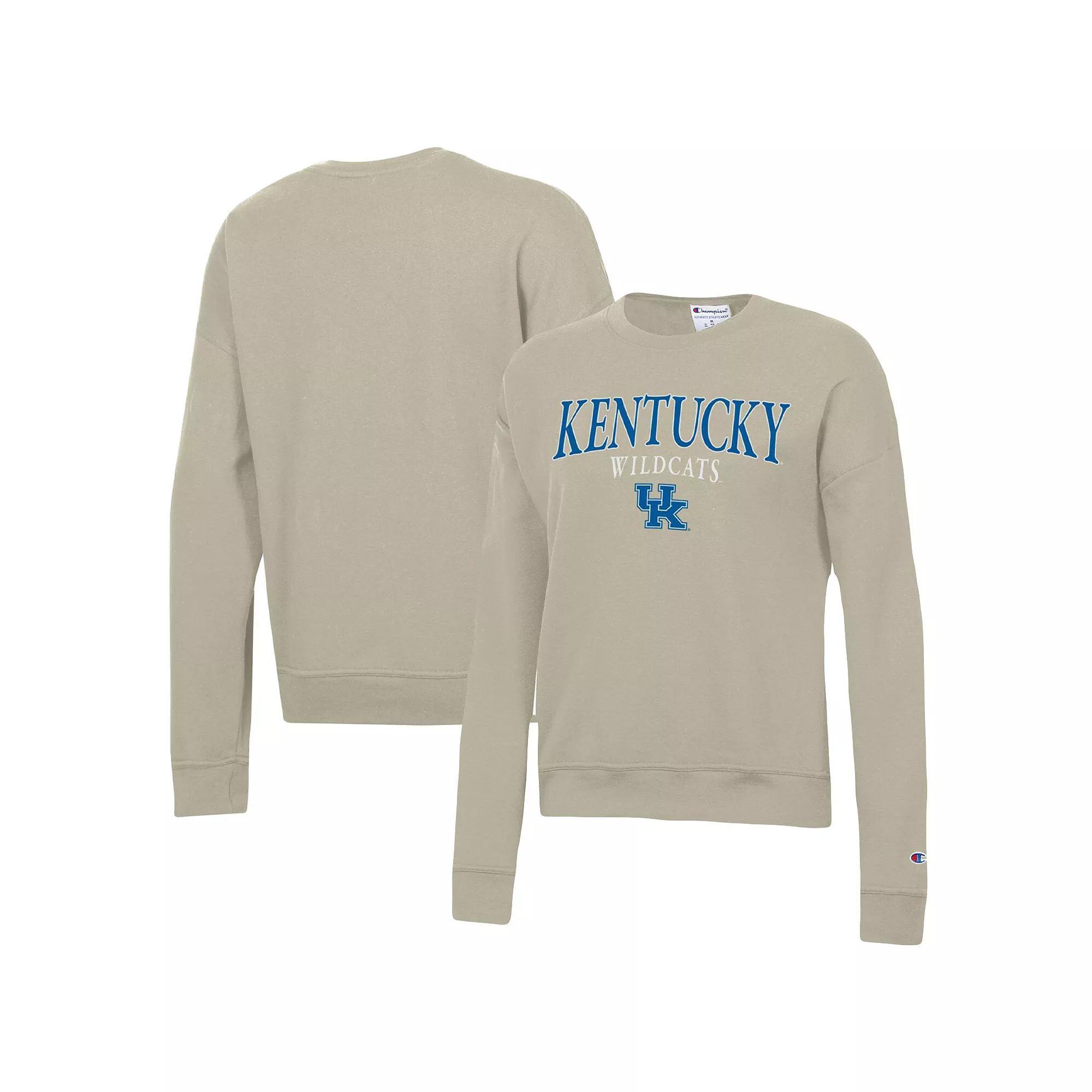 Women's Champion Tan Kentucky Wildcats Powerblend Pullover Sweatshirt, Size: Medium, Team Product Image