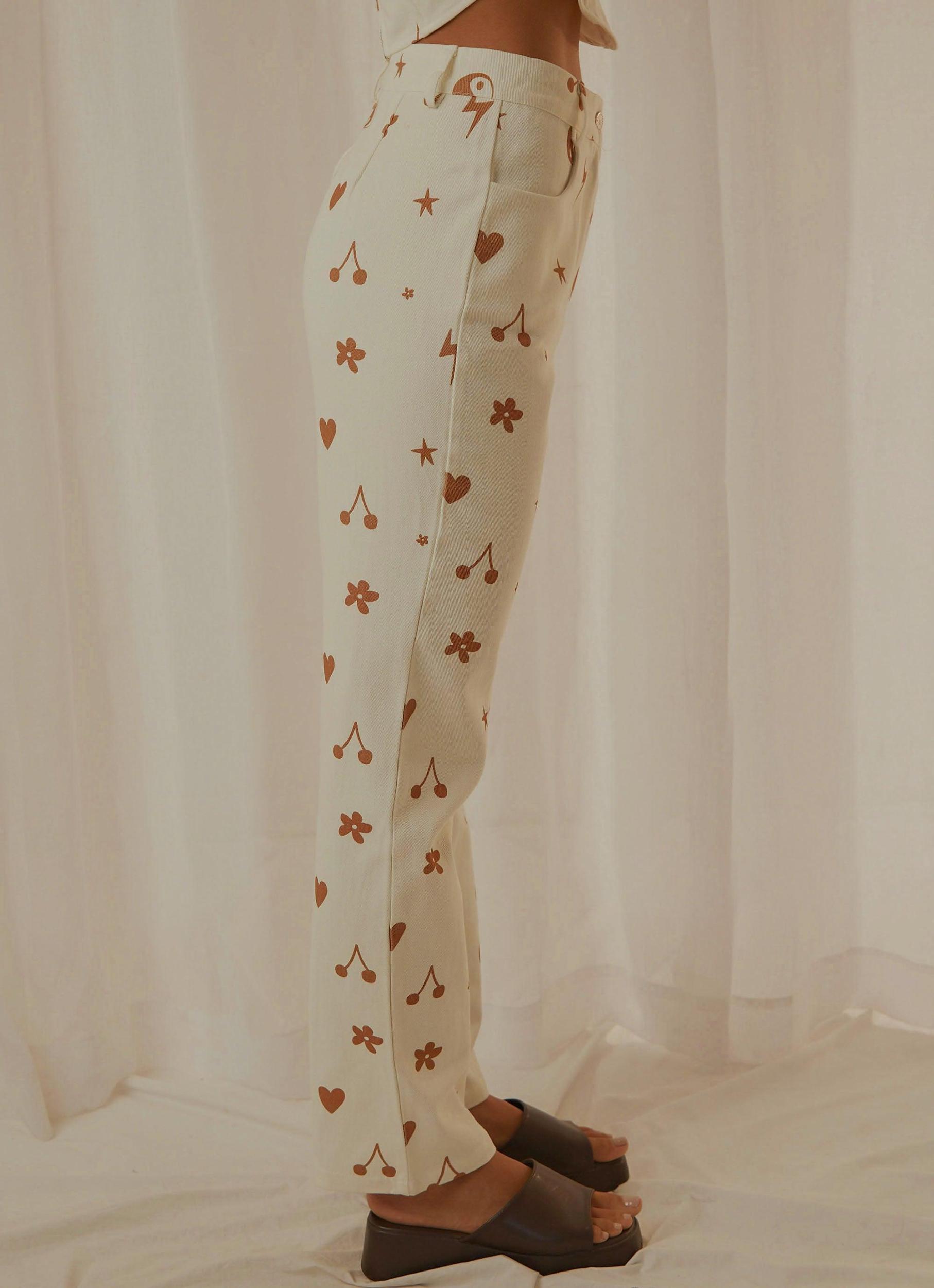 Slide Away Pants - Chocolate 90s Motif Product Image