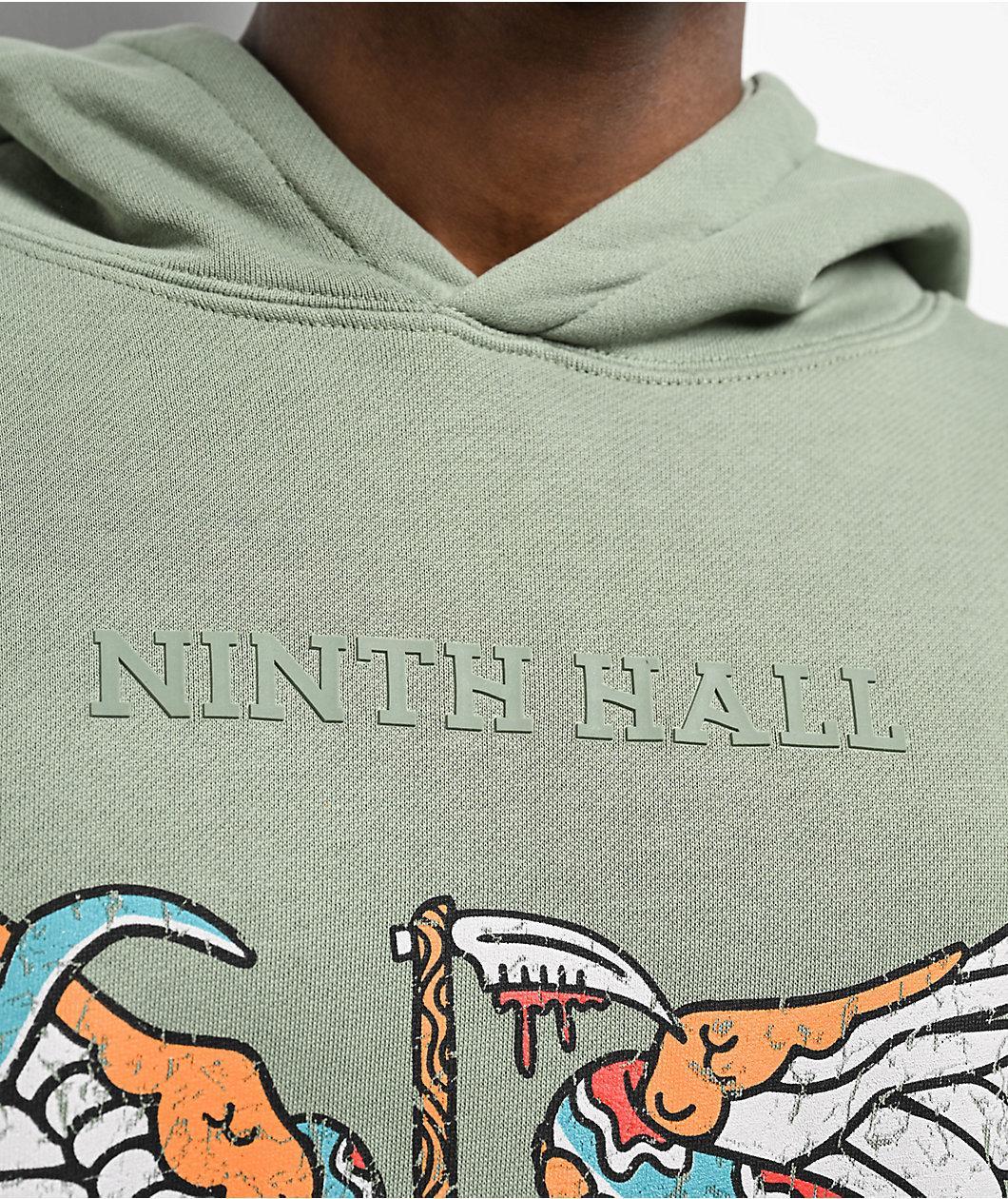 Ninth Hall Death Before Dishonor Green Hoodie Product Image