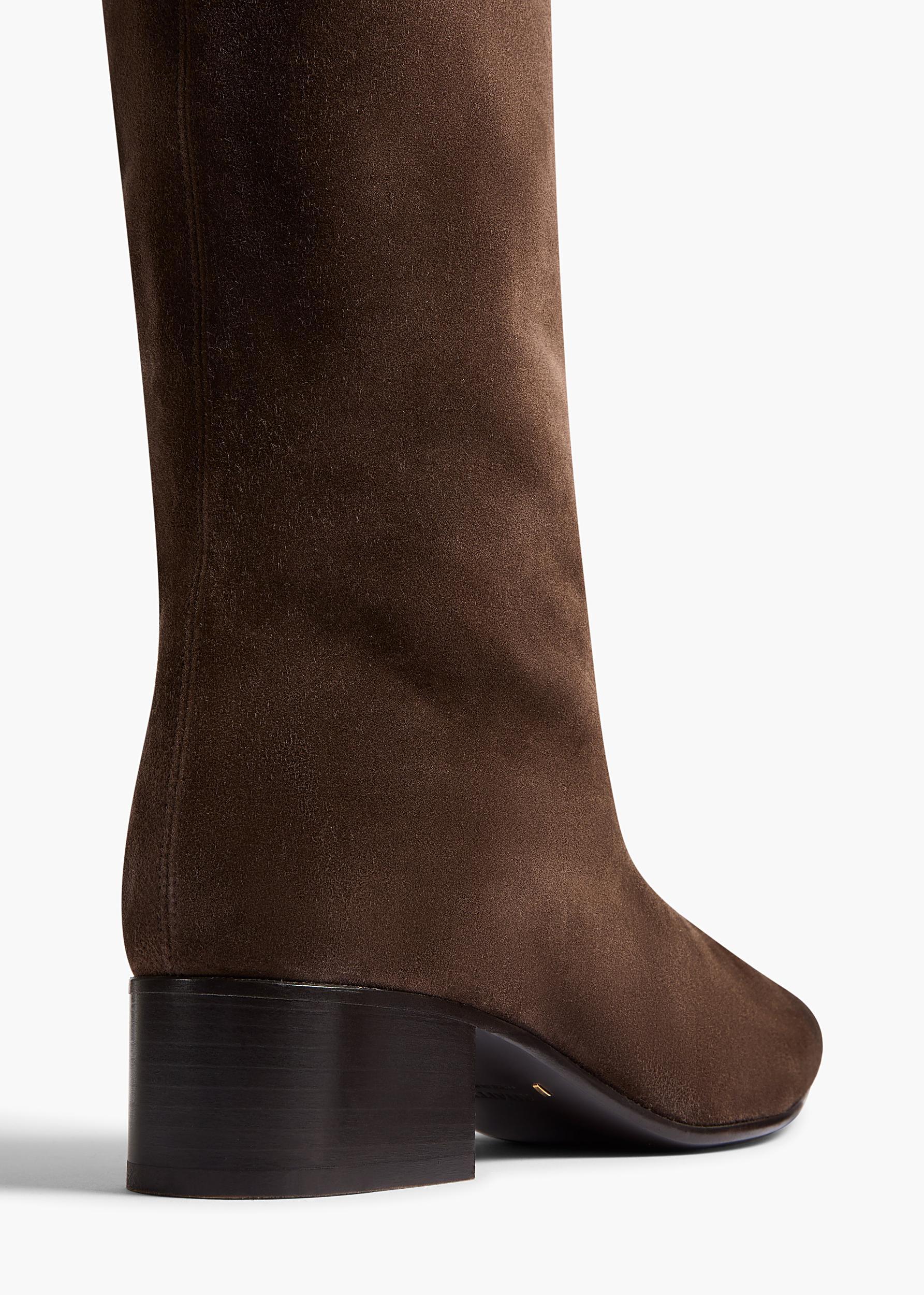 Andee Knee-High Boot in Ebano Suede Product Image