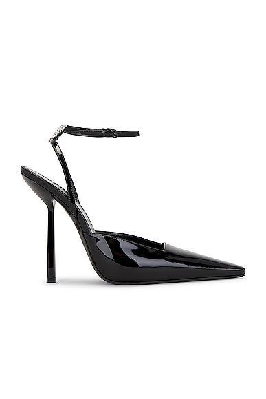 Saint Laurent Anouk Ankle Strap Pump in Black Product Image