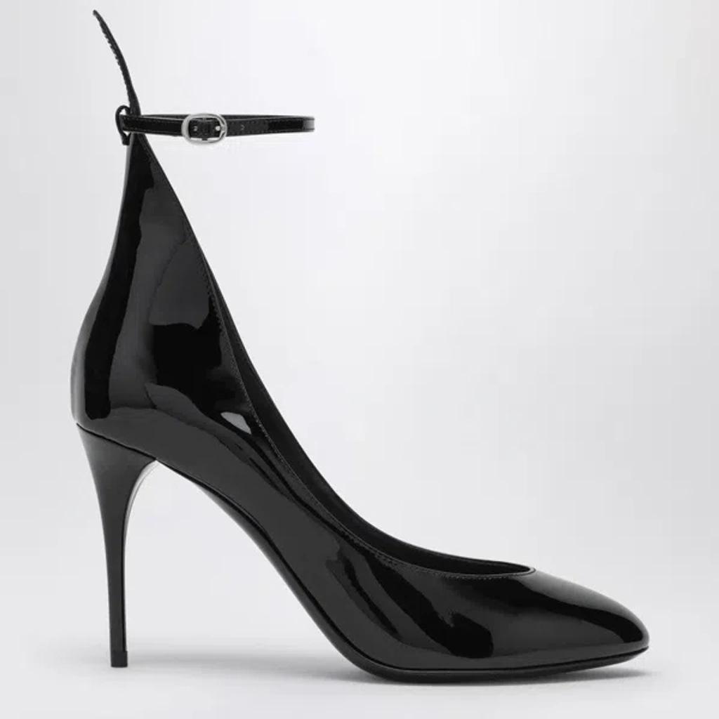 ALAÏA Patent Ankle-strap Stiletto Pumps In Black Product Image