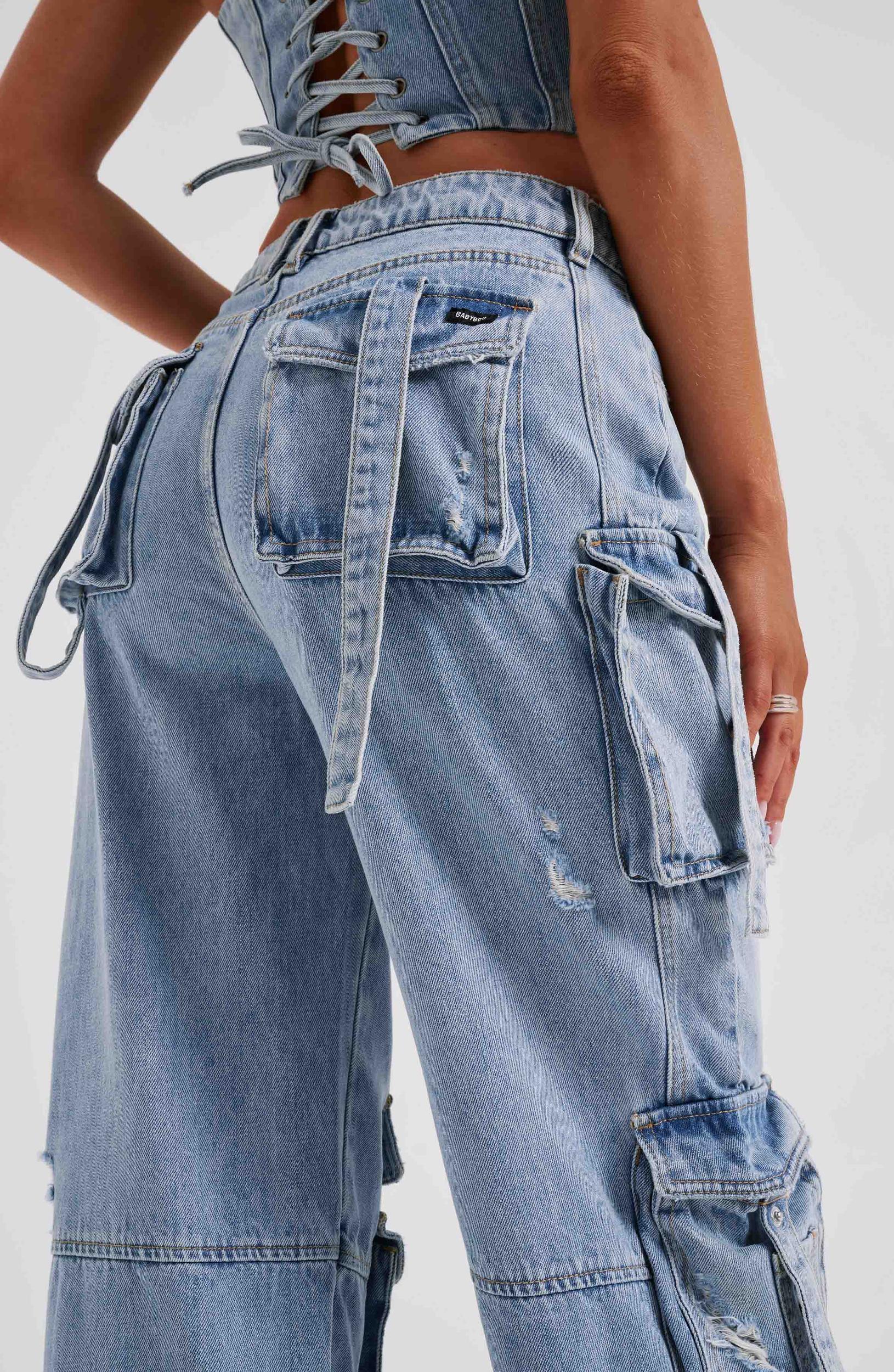 Brooklyn Cargo Pant - Blue Product Image