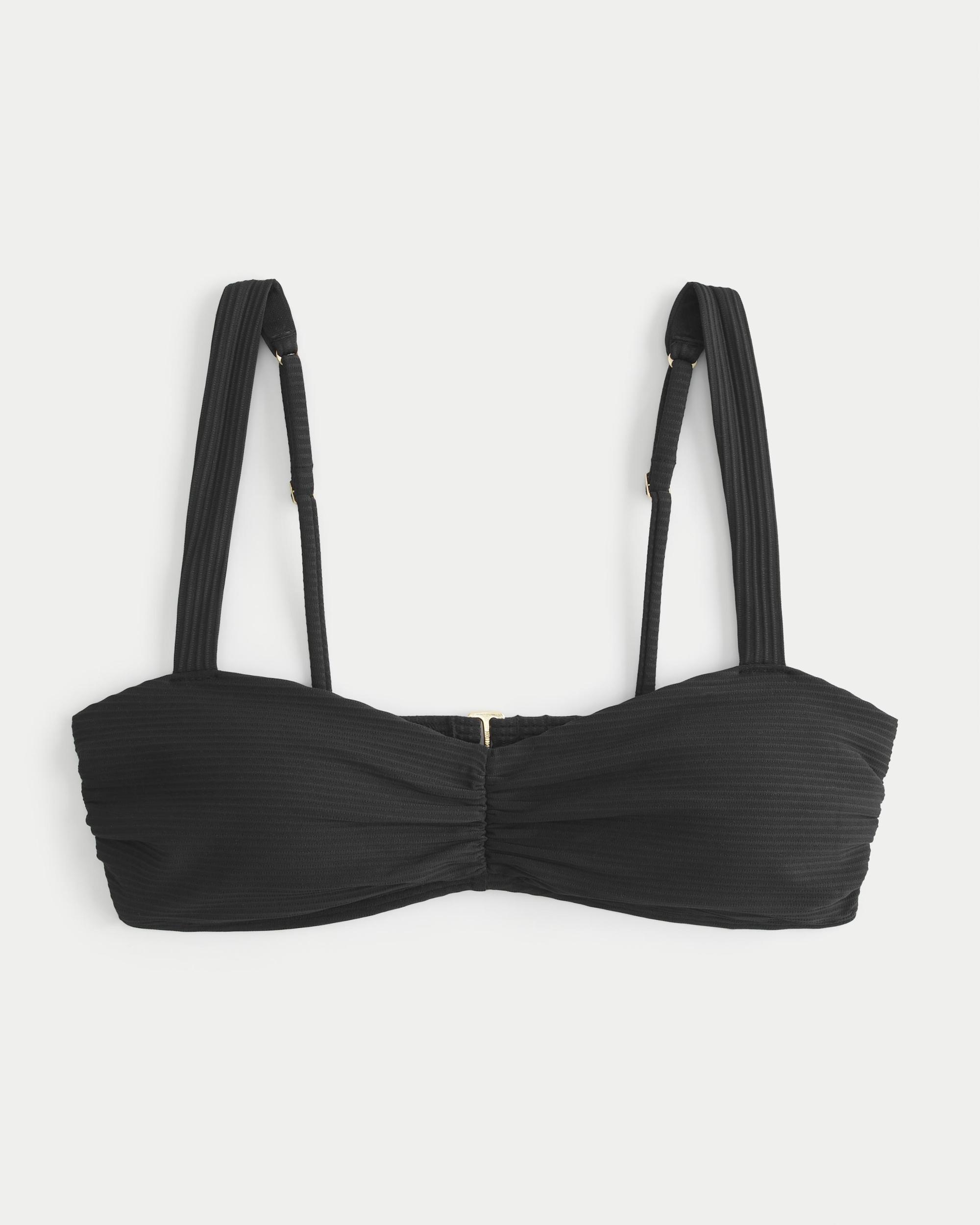 Ribbed Cinch Scoop Bikini Top Product Image