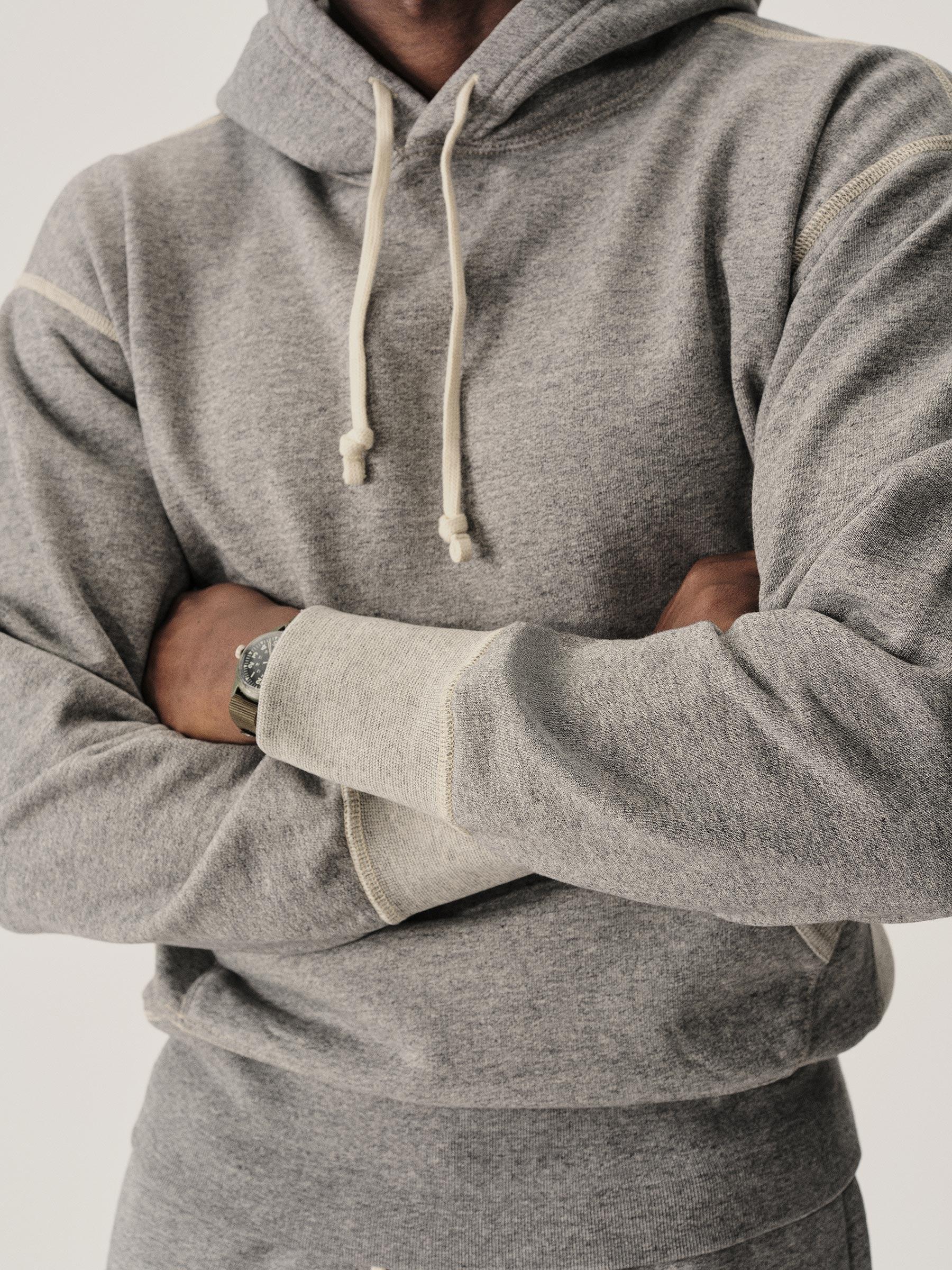 Heather Grey Welterweight Hooded Sweatshirt Product Image
