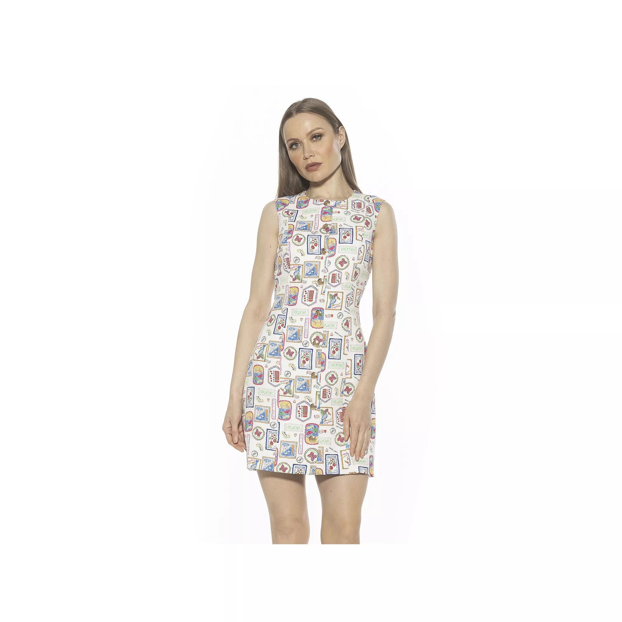 Women's ALEXIA ADMOR Bridgette Sleeveless Button Down Vest Dress, Size: 10, Ivory Product Image