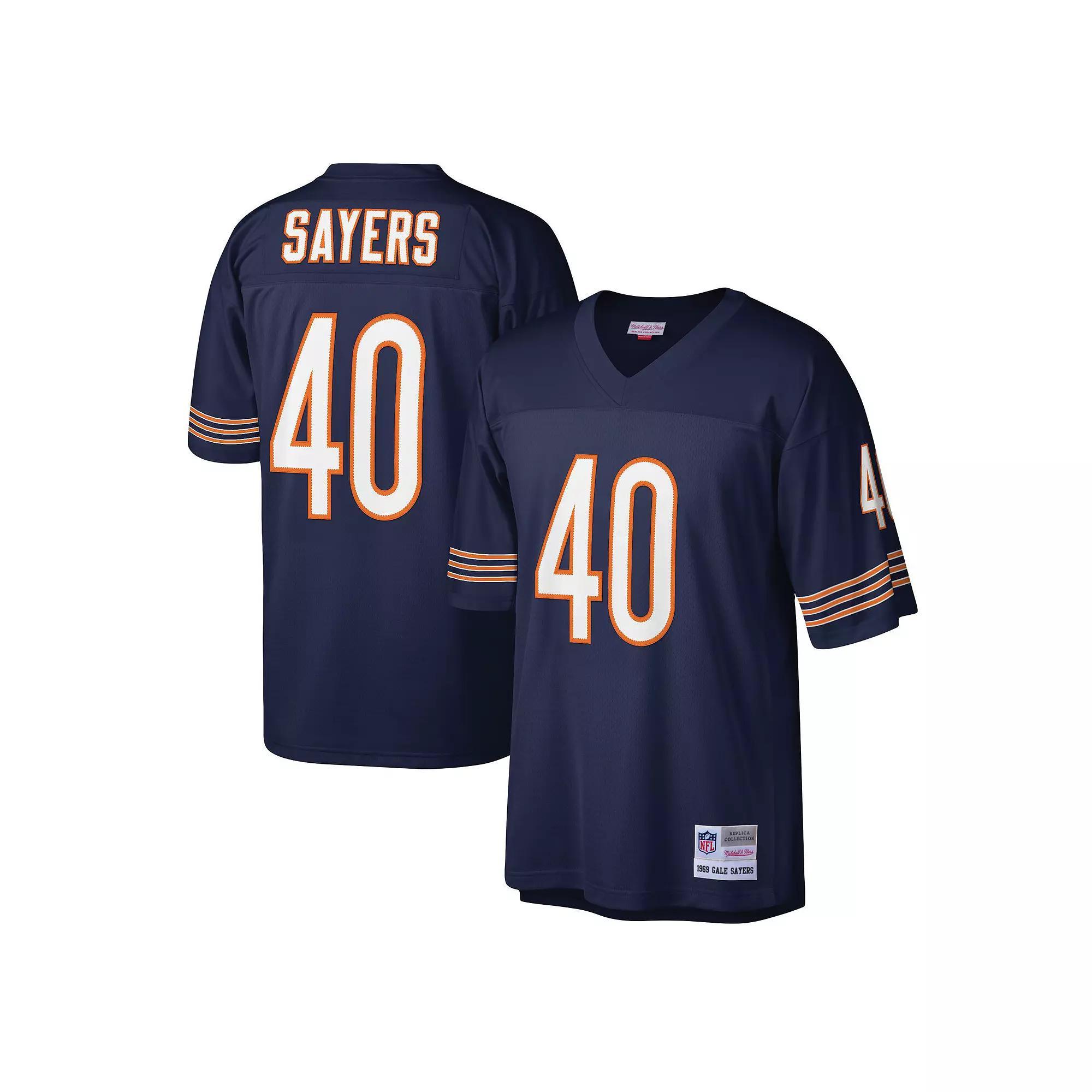 Men's Mitchell & Ness Gale Sayers Navy Chicago Bears Legacy Replica Jersey, Size: Small, Blue Product Image