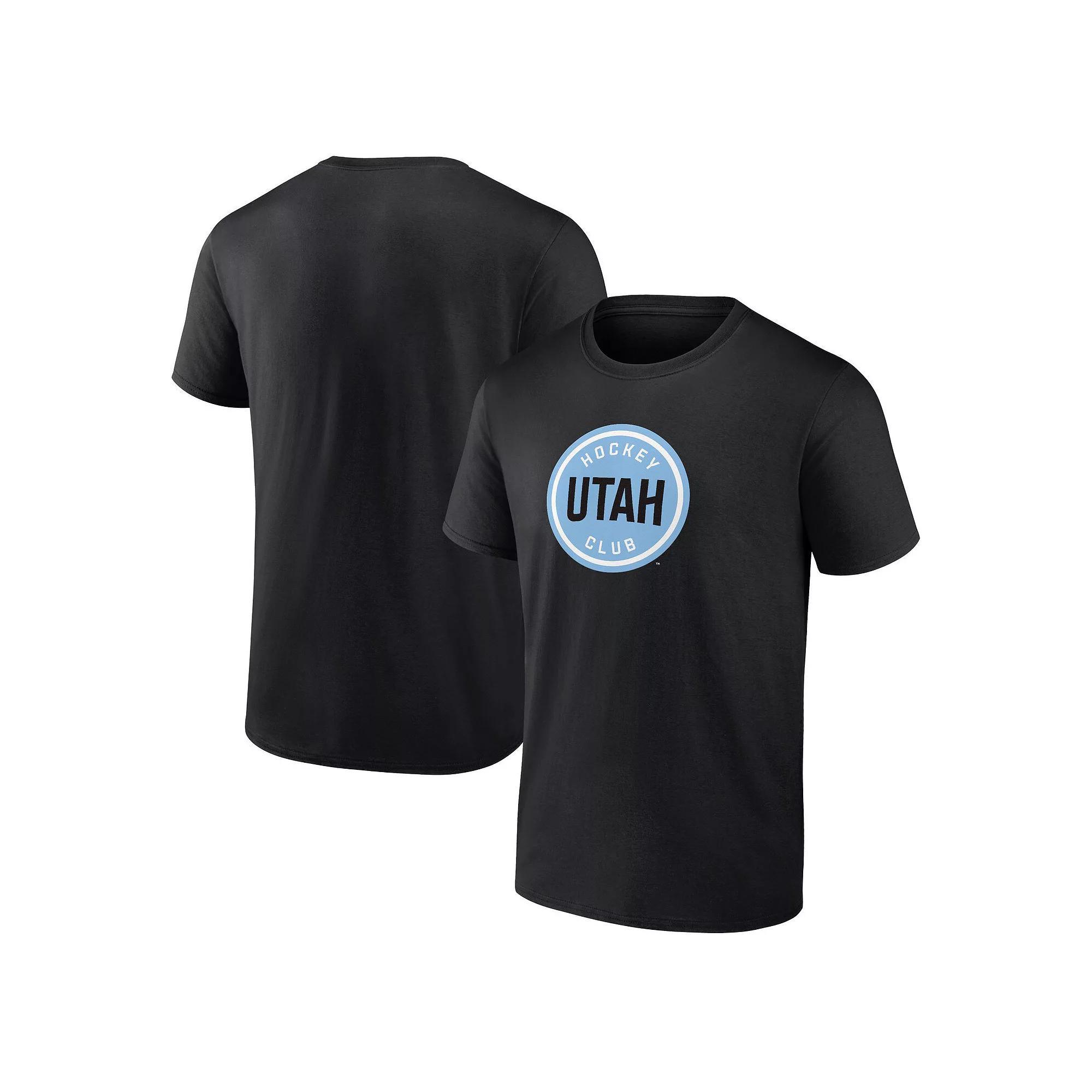 Mens Fanatics Black Utah Hockey Club Draft Logo T-Shirt Product Image