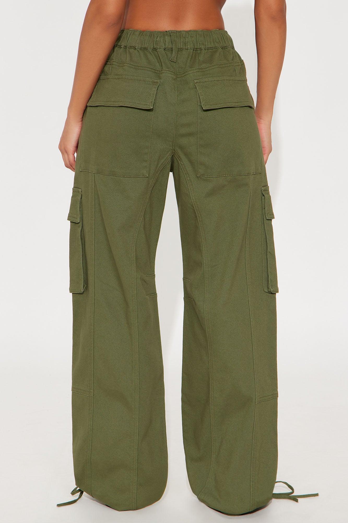 Portland Washed Cargo Pant - Military Green Product Image