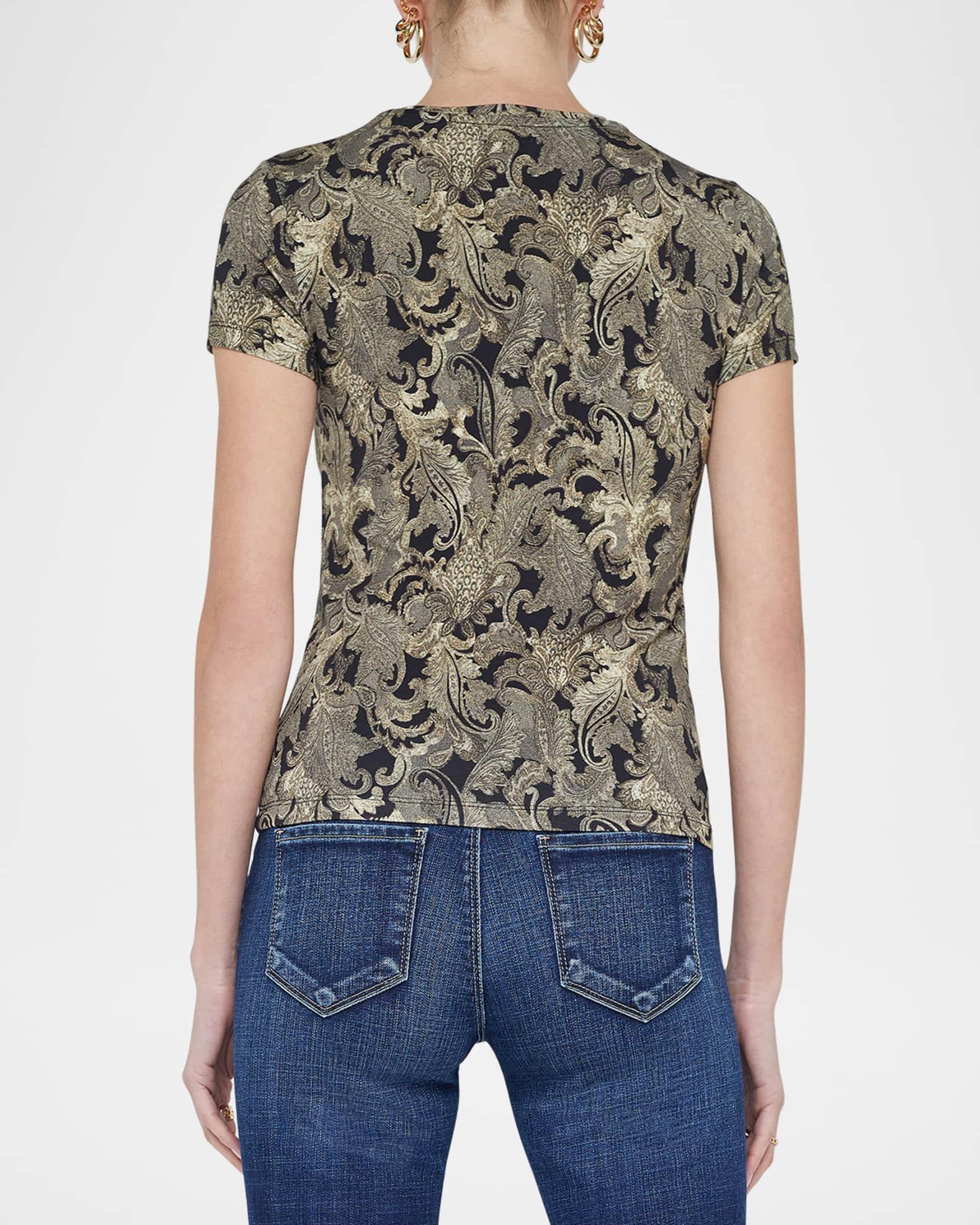Ressi Short-Sleeve Paisley Tee Product Image