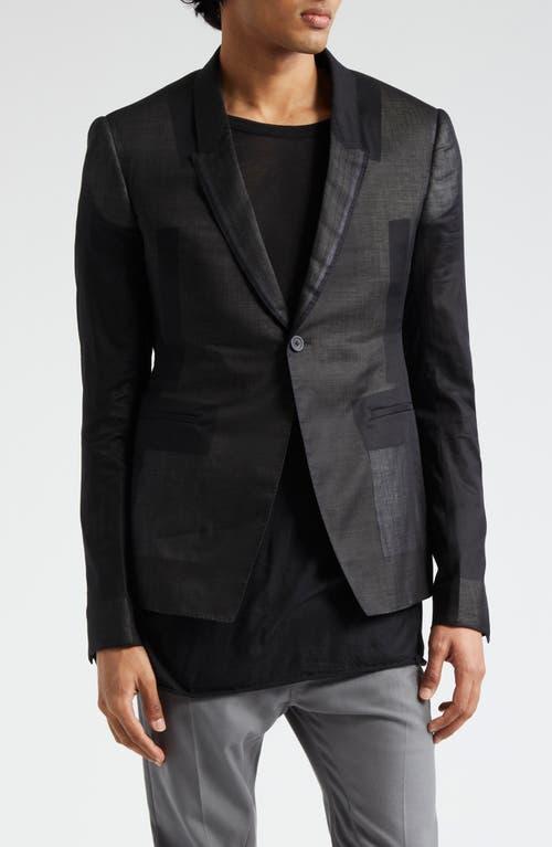 RICK OWENS Sheer Giacca Blazer In Black Product Image