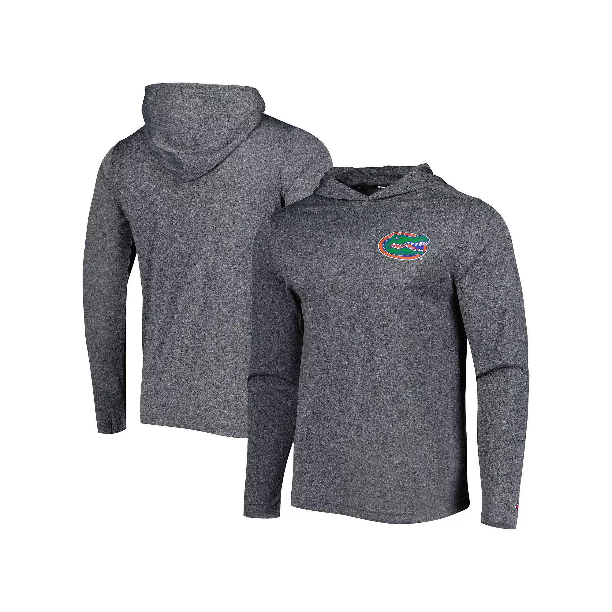 Mens Champion Gray Florida Gators Hoodie Long Sleeve T-Shirt Product Image