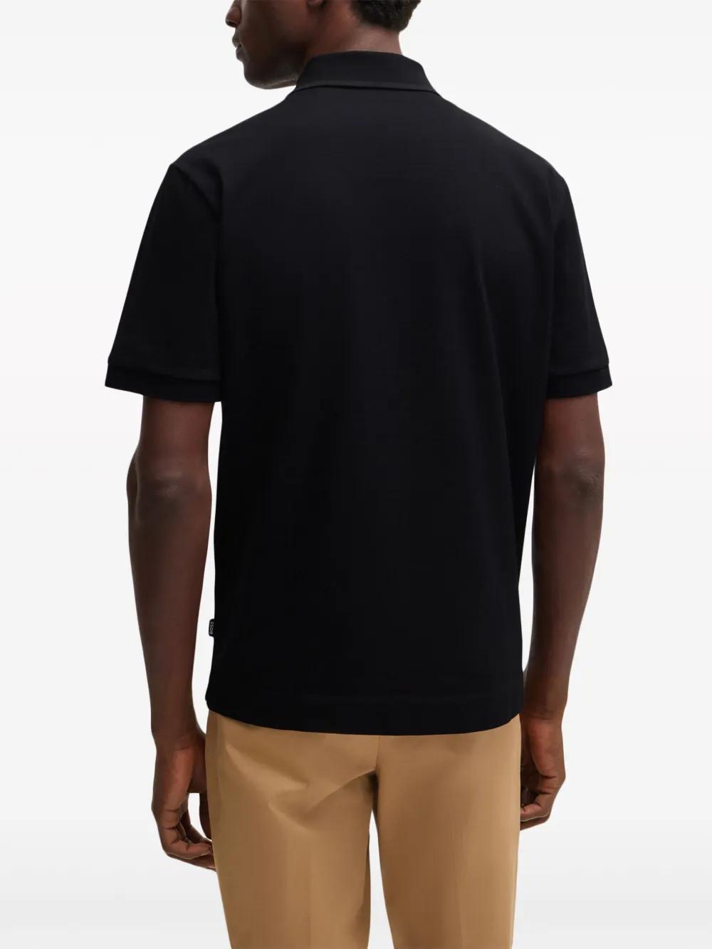 logo-embroidered cotton polo shirt  Product Image