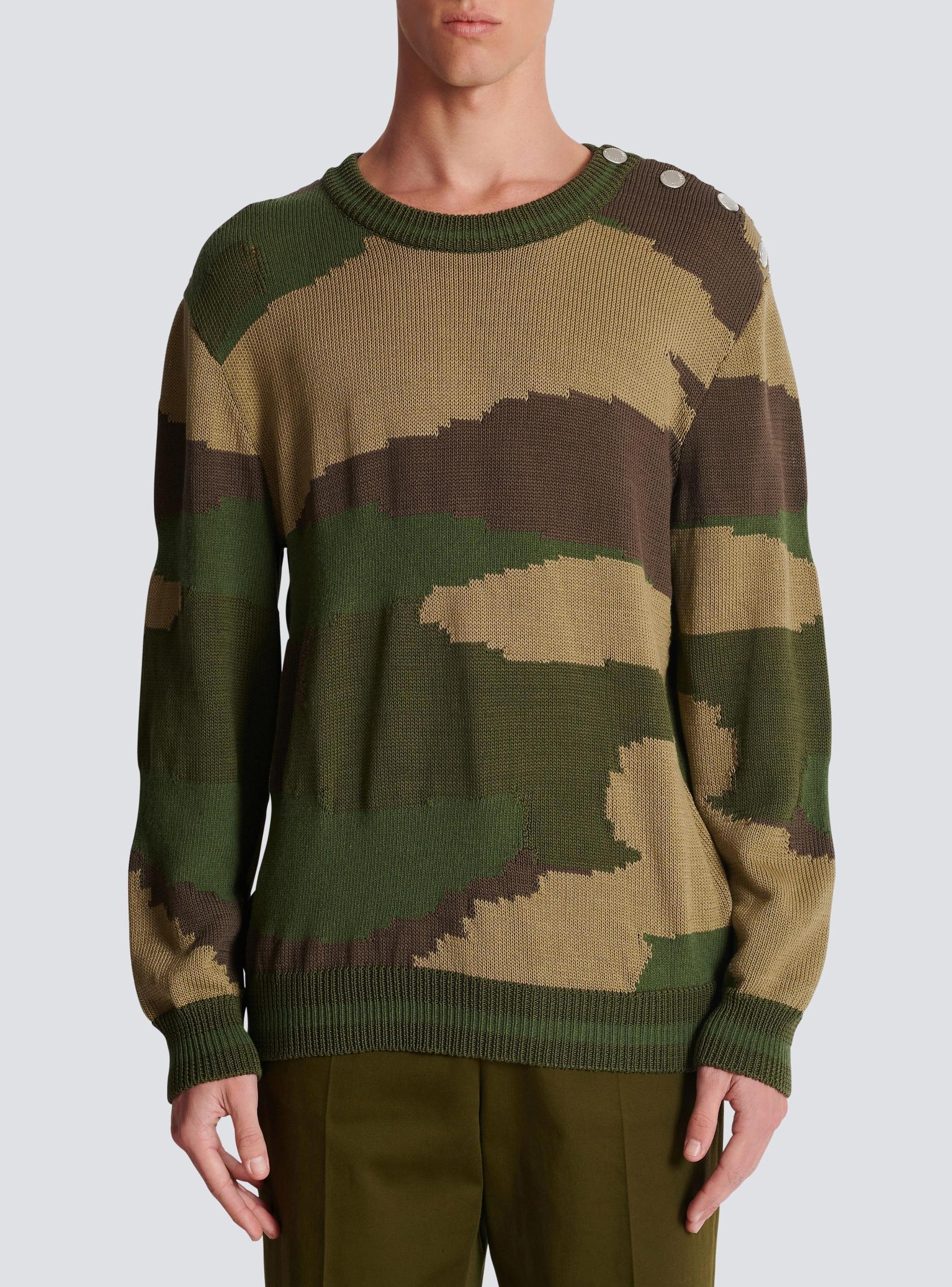 Wool camouflage jumper Product Image