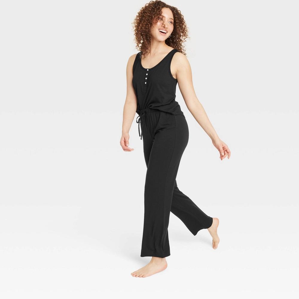 Women's Cloud Knit Pajama Pants - Auden™ Black S: Modal-Spandex, Midweight, Side Pocket, Elastic Waistband Product Image