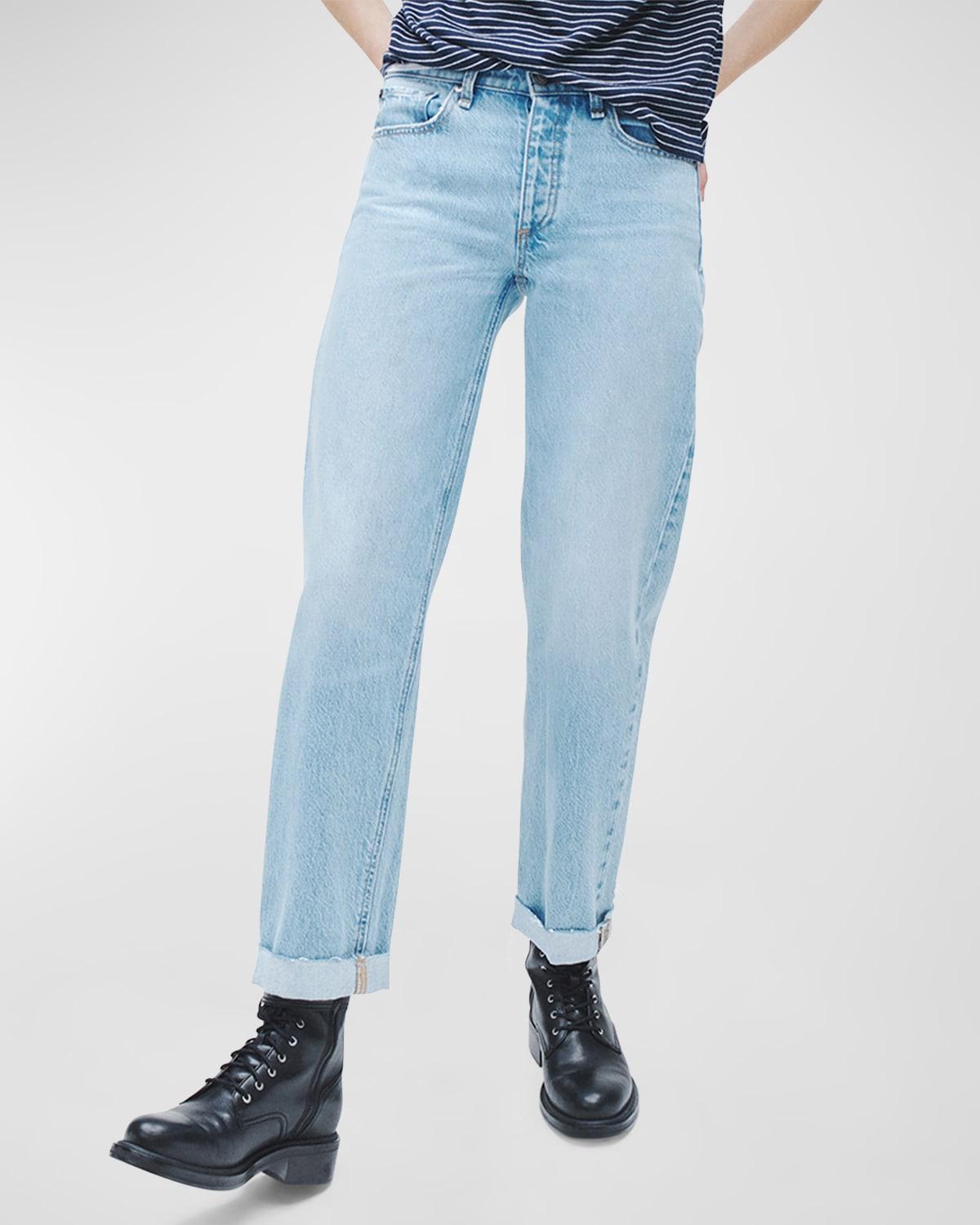 Womens Dre Low-Rise Baggy Boyfriend Jeans Product Image
