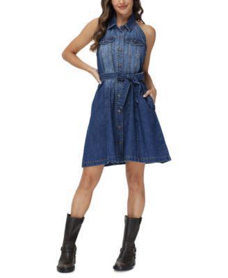 Frye Womens Denim Racerback Shirtdress Product Image