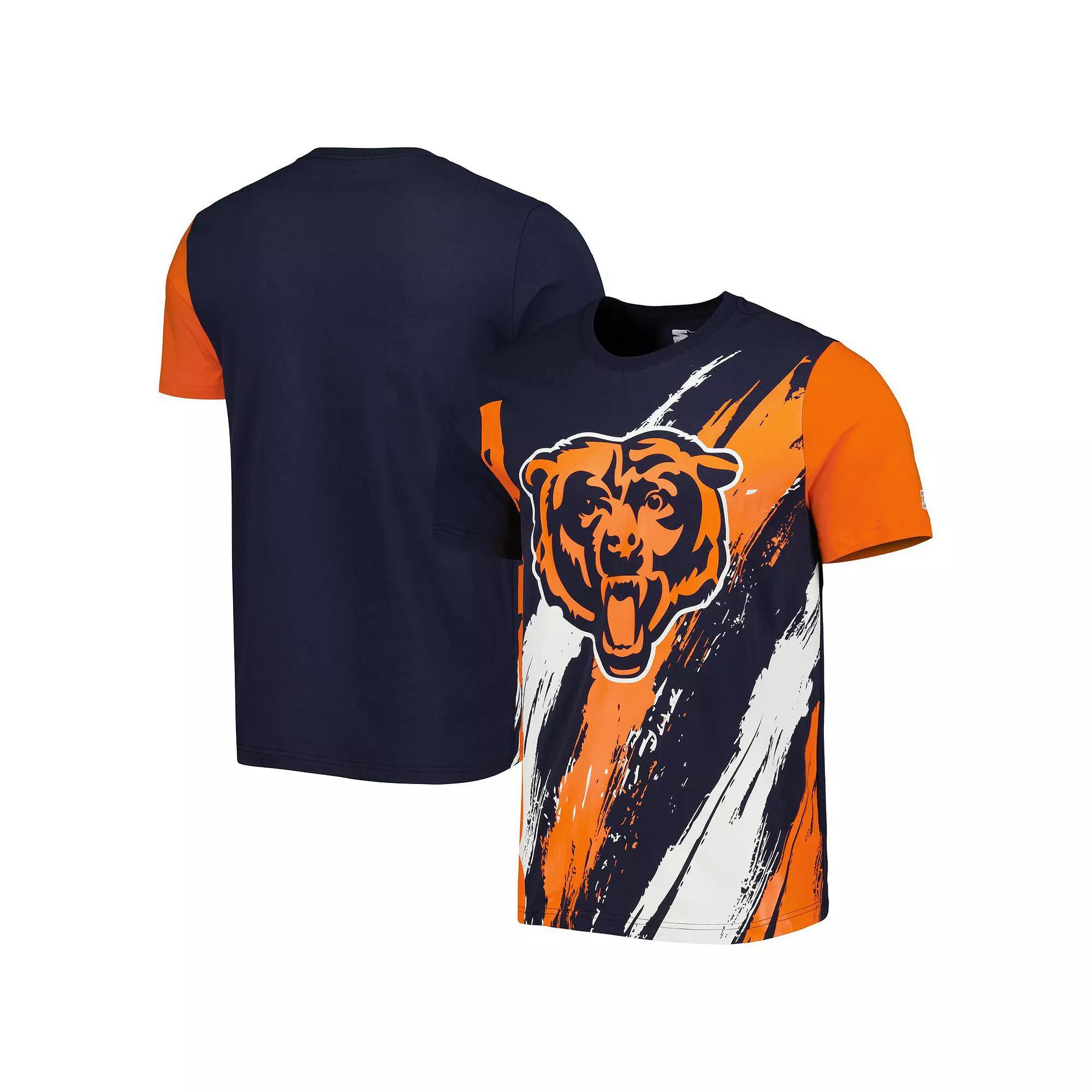 Men's Starter Navy Chicago Bears Extreme Defender T-Shirt, Size: Medium, Blue Product Image