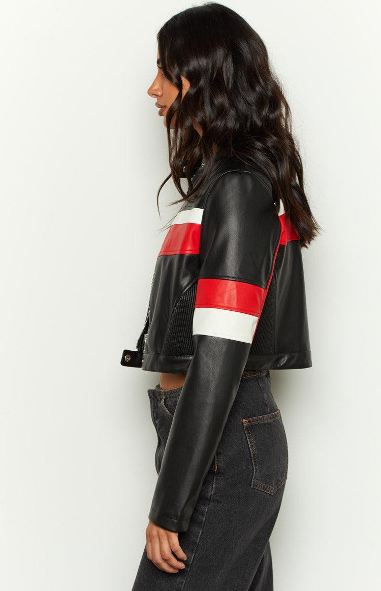 Jayella Black Moto Jacket Product Image