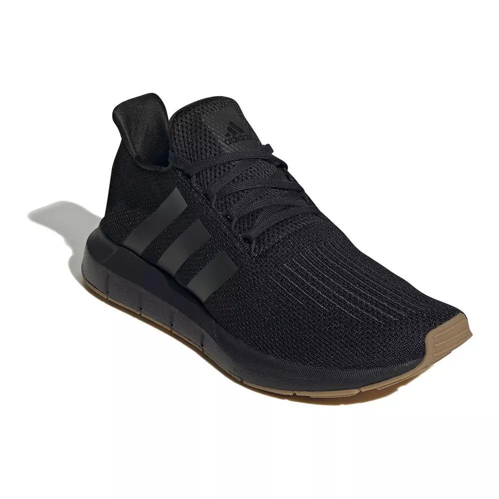 adidas Swift Run 1.0 Men's Casual Running Shoes, Size: 8.5, Black Black Gum Product Image