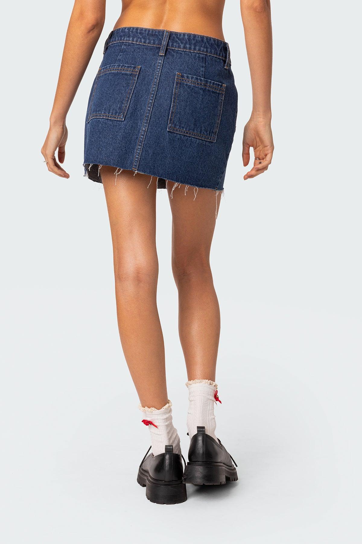 Jessie Denim Mini Skirt Product Image