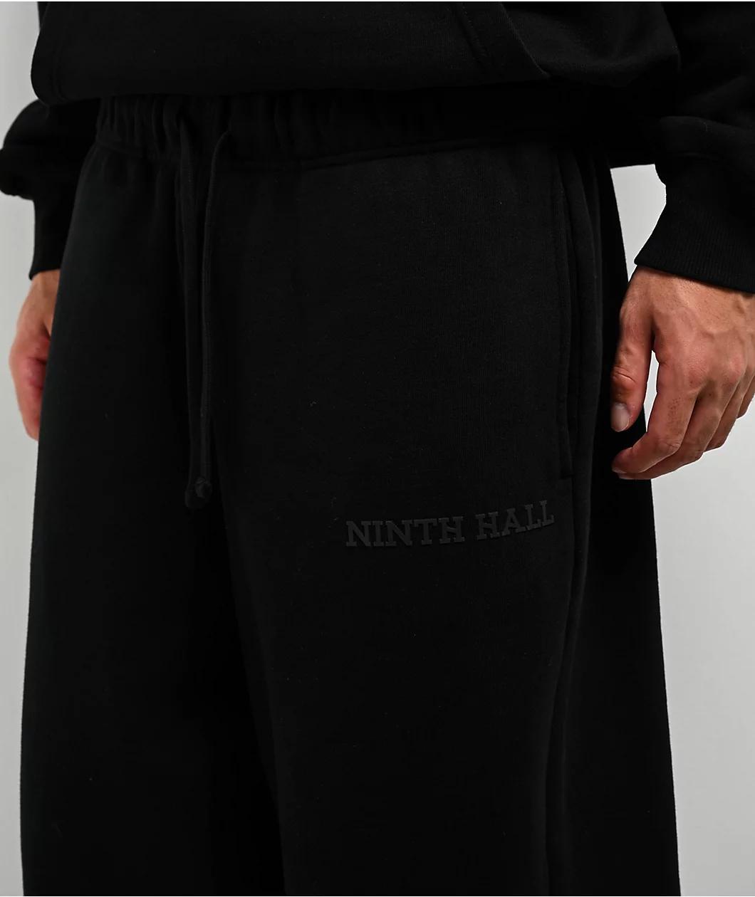 Ninth Hall Black Oversized Sweatpants Product Image