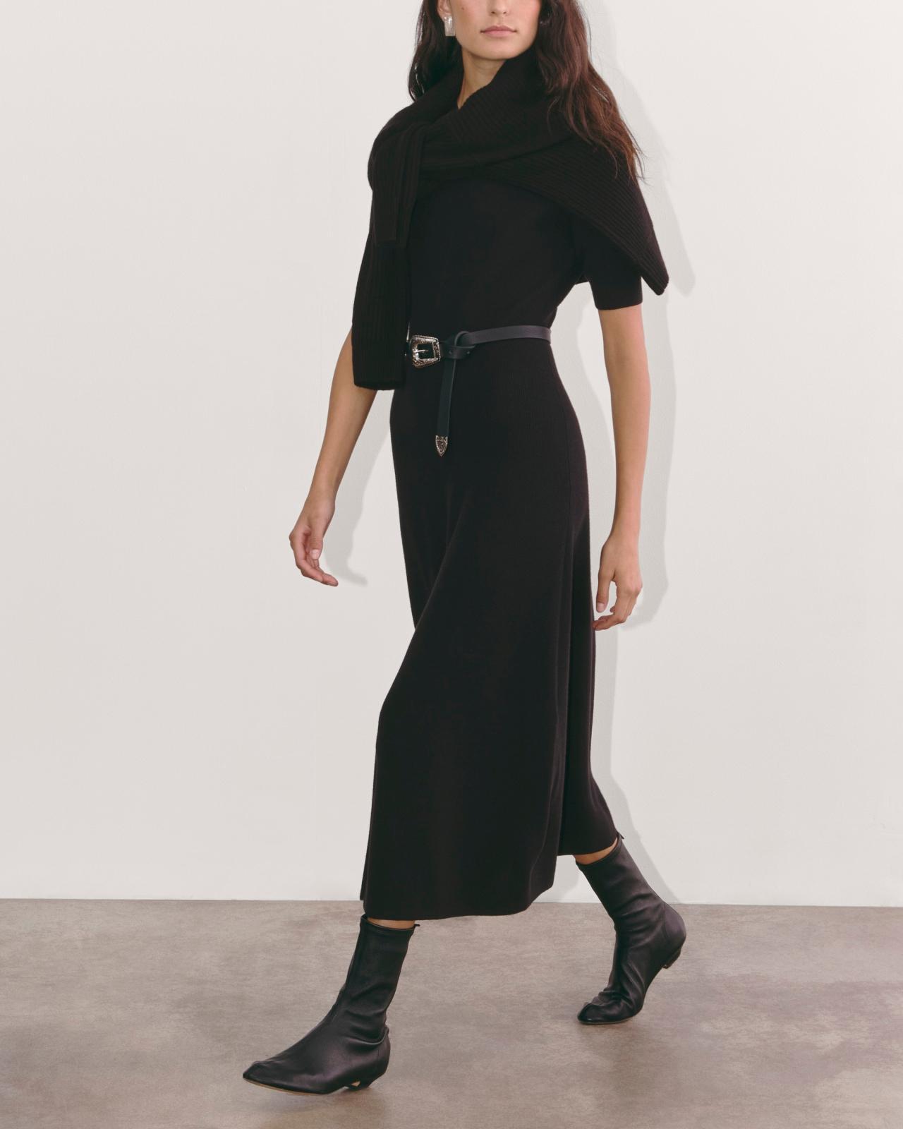 The Ribbed Sweater Dress Product Image