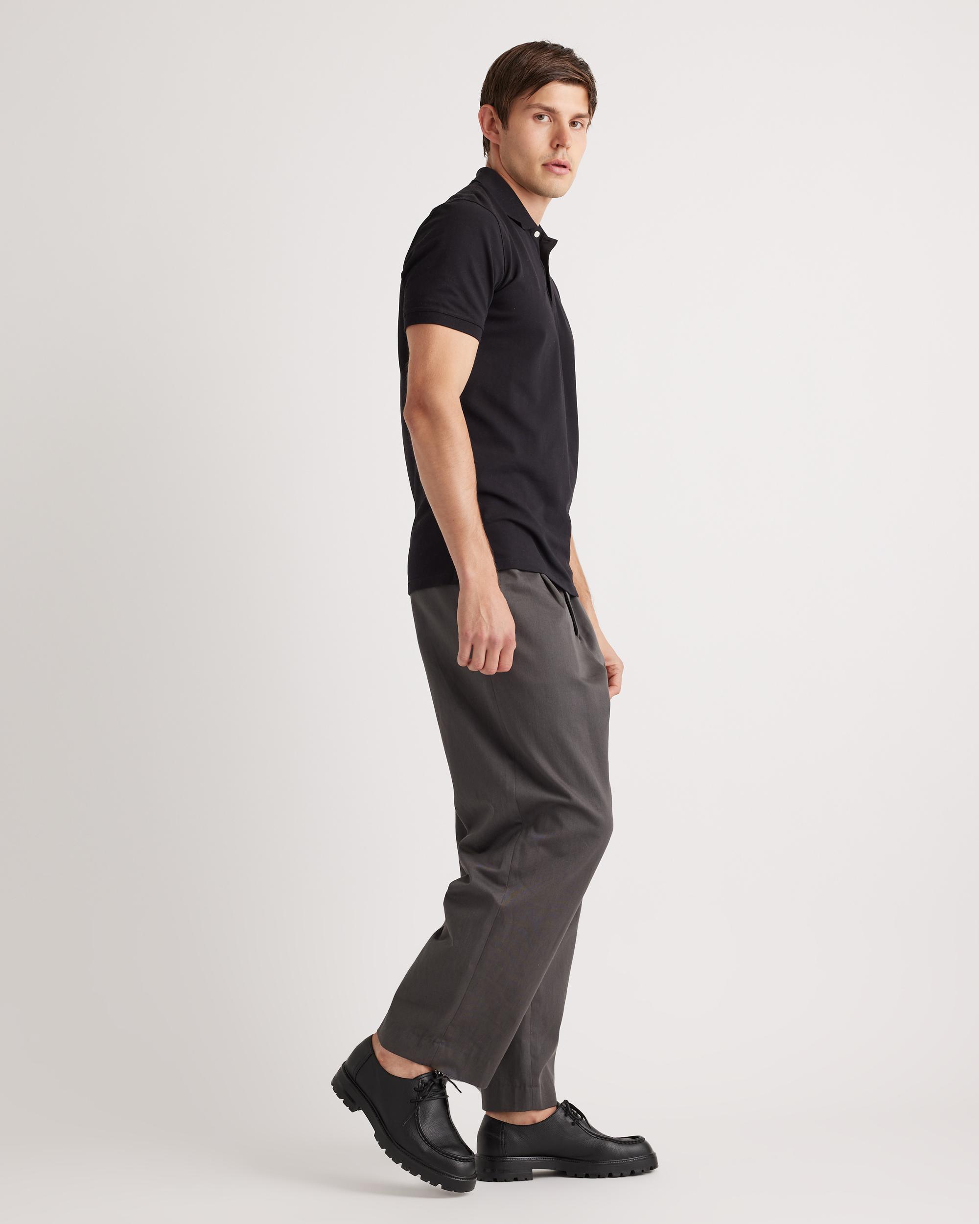 Quince | Men's Organic Stretch Luxe Pique Polo Shirt Spandex, Size XL, Organic Cotton Product Image