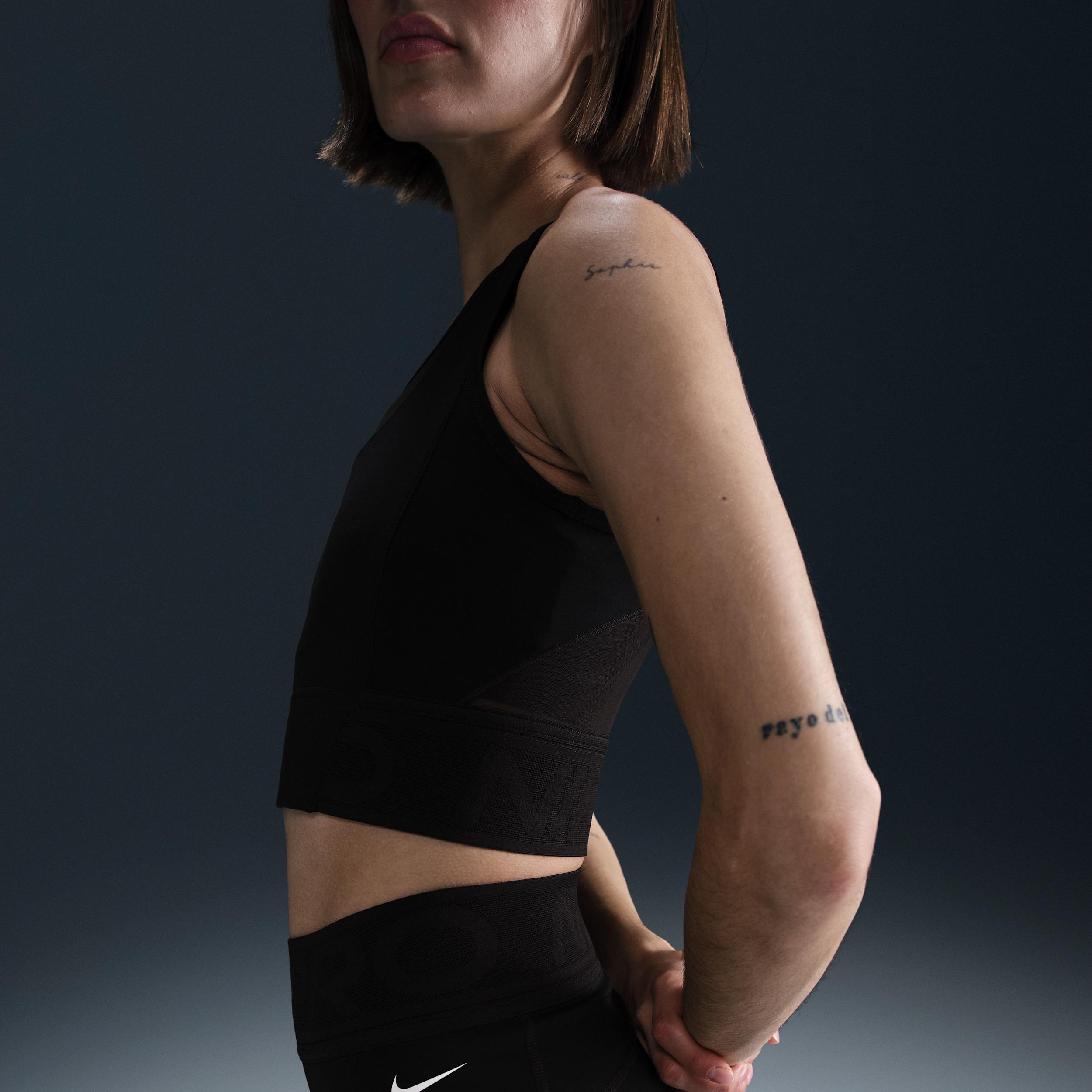 Women's Nike Pro Dri-FIT Cropped Tank Top Product Image