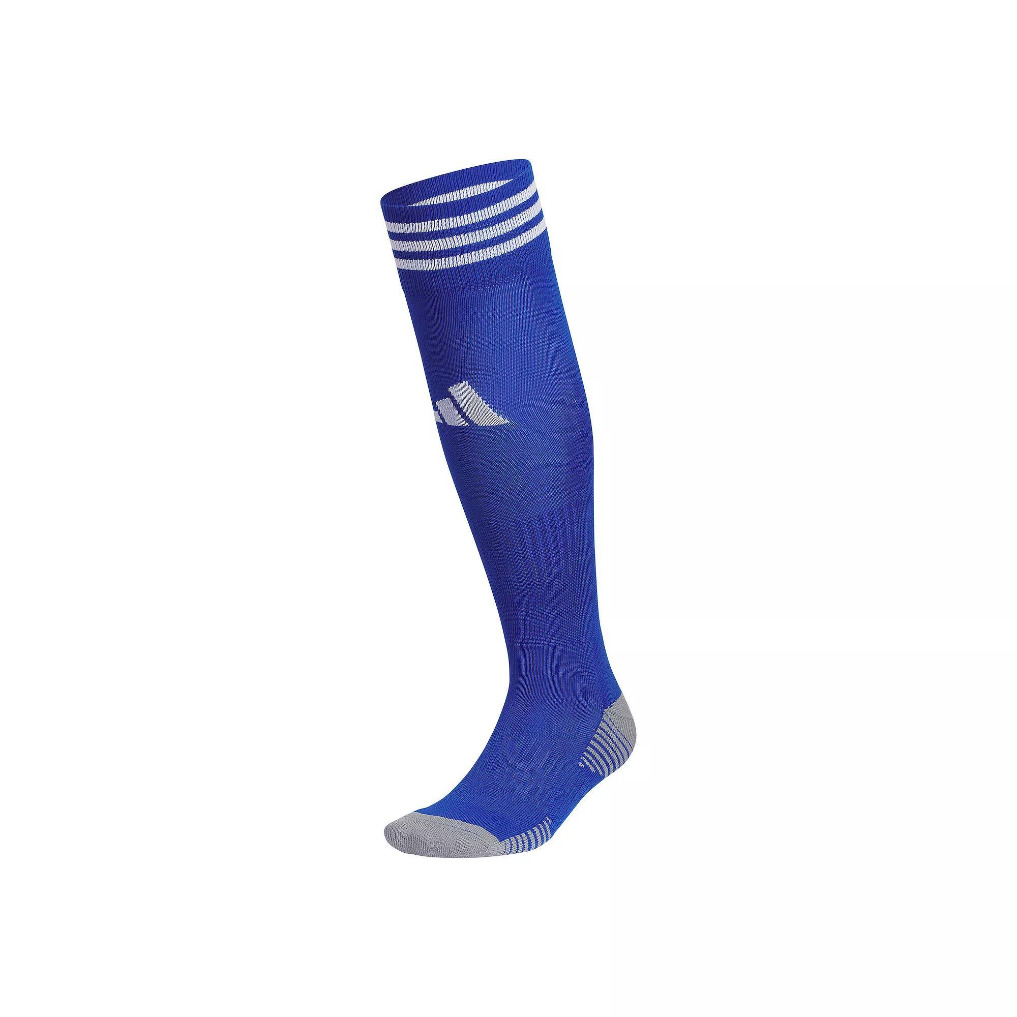 Men's adidas Copa Zone Cushion 5 Over-The-Calf Soccer Socks, Size: Large, White Blue Product Image