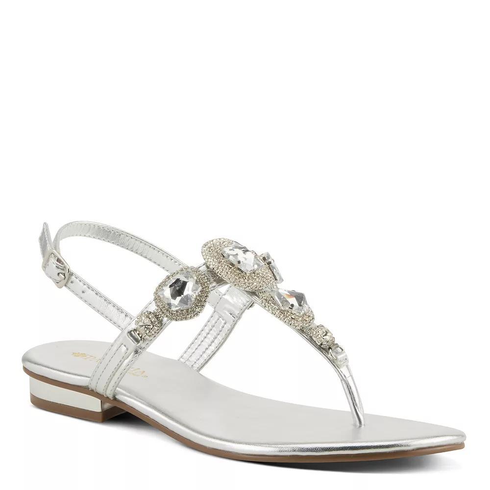 Patrizia Women's Anais Thong Sandals, Size: 36, Silver Product Image