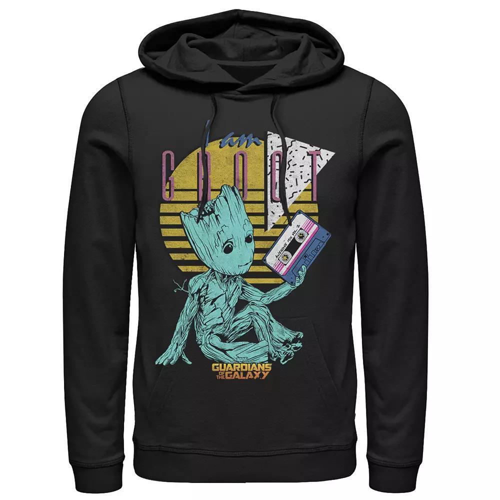 Mens Marvel Guardians Vol. 2 Baby Groot Retro 90s Tape Hoodie Product Image