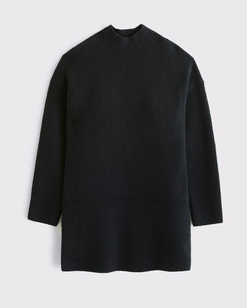 Easy Mockneck Mini Sweater Dress Product Image