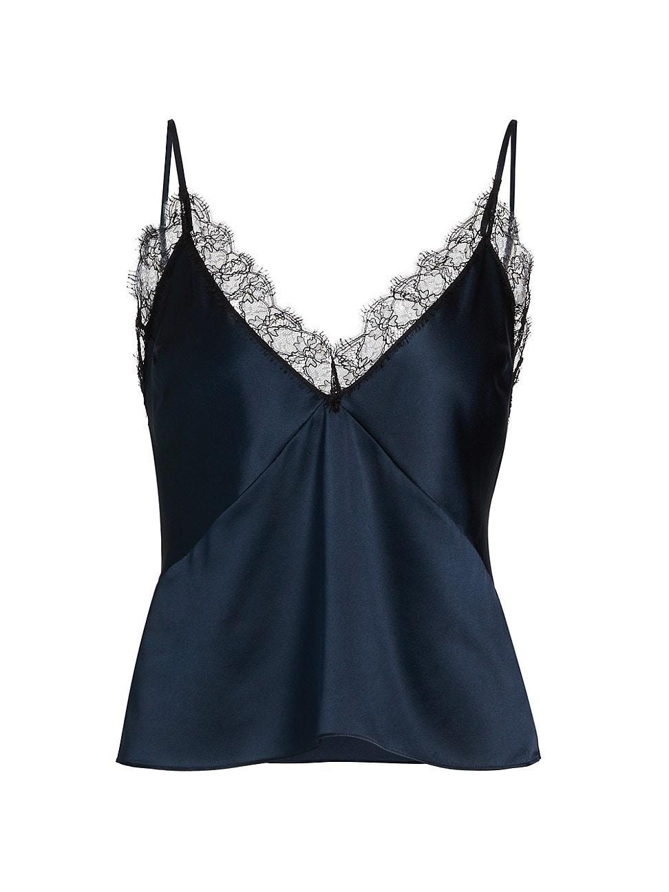 Womens Lace Inset Silk Cami Product Image