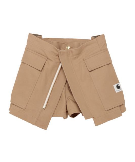 SACAI X Carhartt Wip Duck Shorts In Nude Product Image