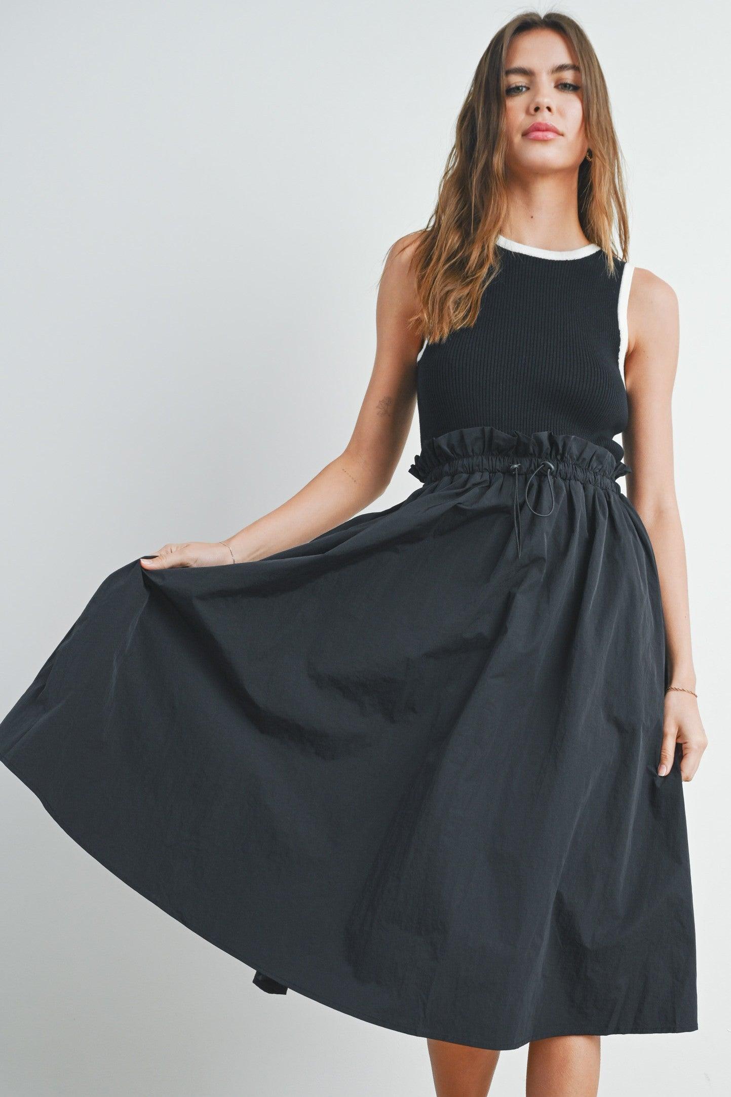 Contrast Tank Twofer Dress Product Image
