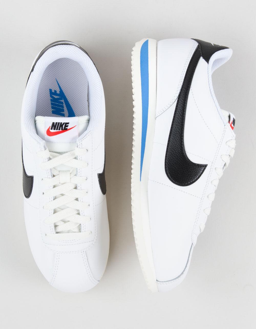 NIKE Cortez Womens Shoes - WHT/BLK Product Image