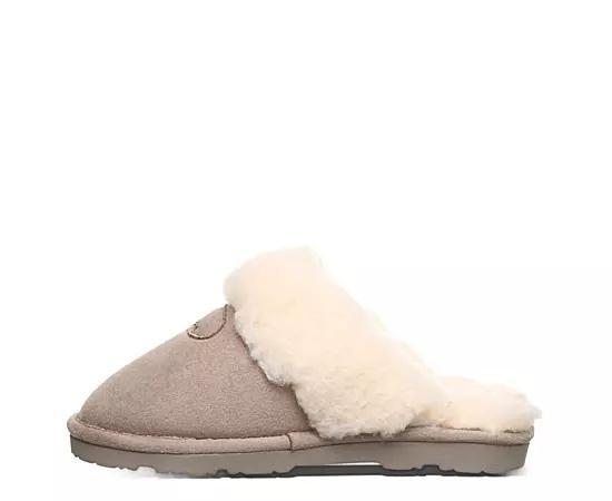 Bearpaw Effie Women's Plush Collar Slippers, Size: 11, Iced Brown Product Image