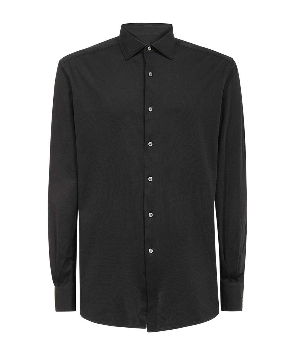 ZEGNA Long-sleeved Shirt In Black Product Image