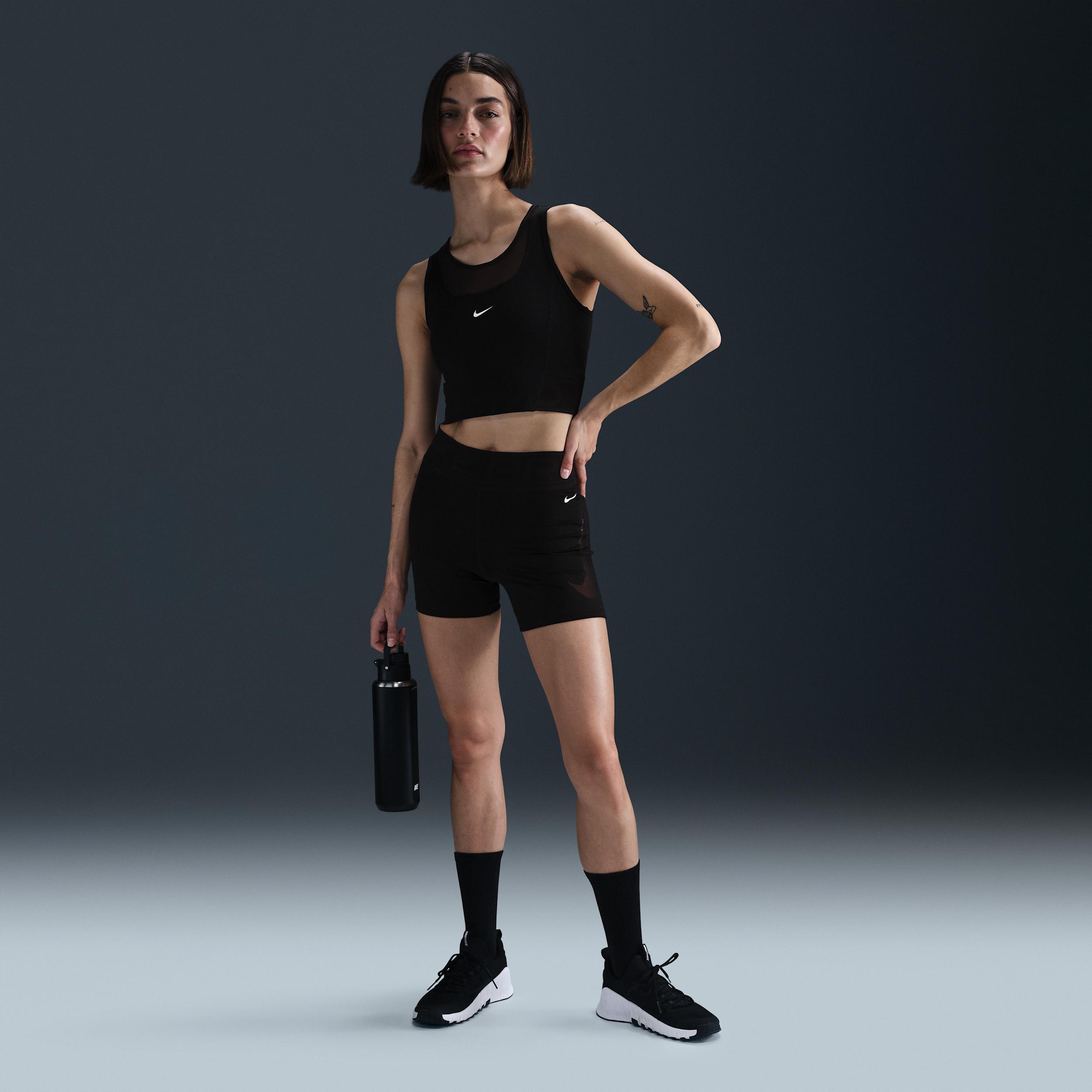Women's Nike Pro Dri-FIT Cropped Tank Top Product Image