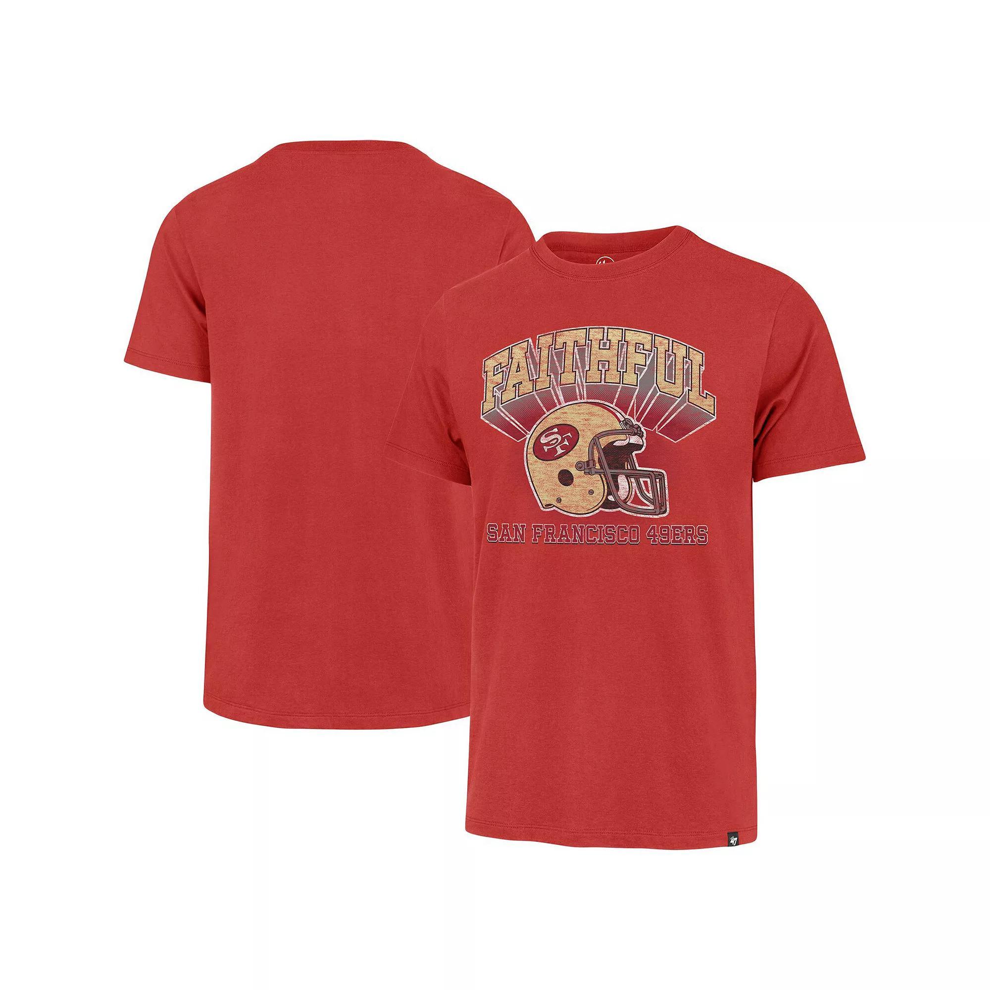 Men's '47 Scarlet San Francisco 49ers Regional Franklin T-Shirt, Size: Large, Red Product Image
