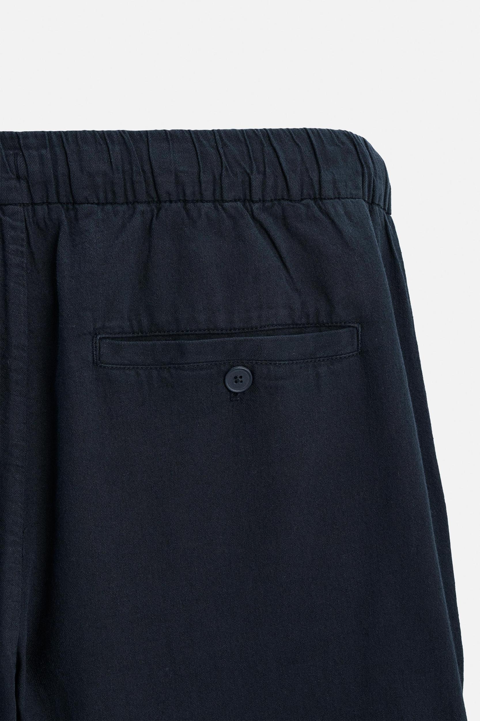 COTTON-LINEN PANTS Product Image