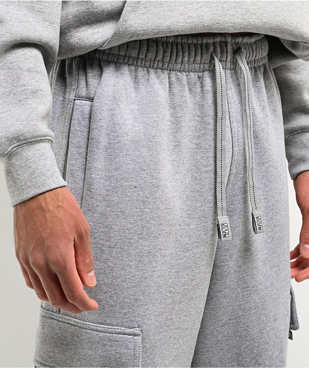 Pro Club Grey Cargo Sweatpants Product Image